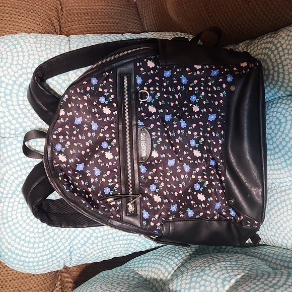 Floral Black Backpack By Brand Madden NYC - Picture 3 of 11